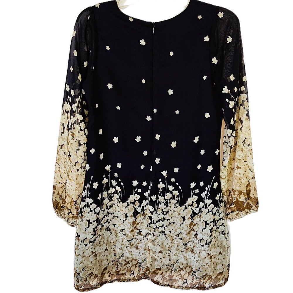 Yumi Elegant Floral Ombre Dress – Women's US 2/4 - Picture 5 of 11